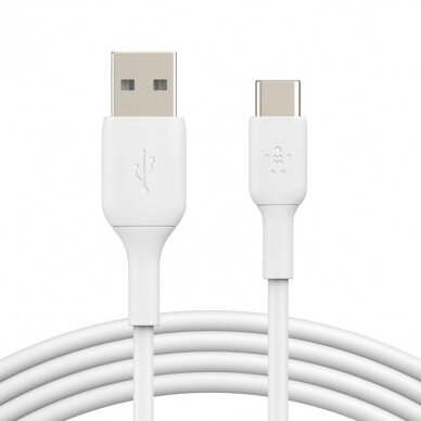 USB kabelis Belkin Boost Charge USB-A to USB-C 2.0m baltas