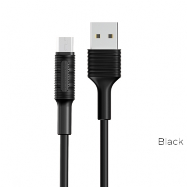 USB kabelis Borofone BX1 microUSB 1m juodas