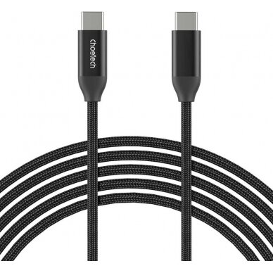 USB kabelis Choetech XCC-1036 USB-C to USB-C PD3.1 240W 2.0m juodas