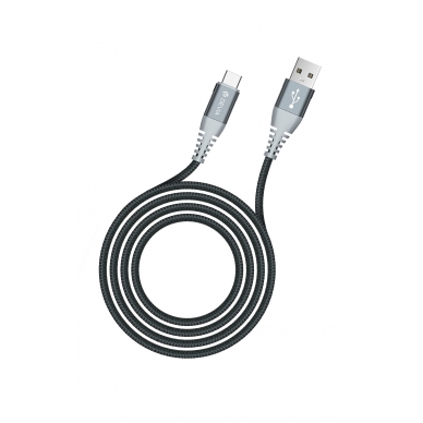 USB kabelis Devia Shark Type-C 1.5m baltas