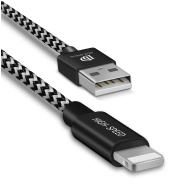 USB kabelis Dux Ducis"K-ONE" "Lightning" FastCharging 1.0m