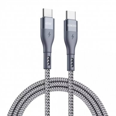 USB kabelis DUZZONA 65W Type-C to Type-C 1.0m