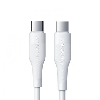 USB kabelis Joyroom S-1230M3 Type-C to Type-C 60W 1.2m baltas