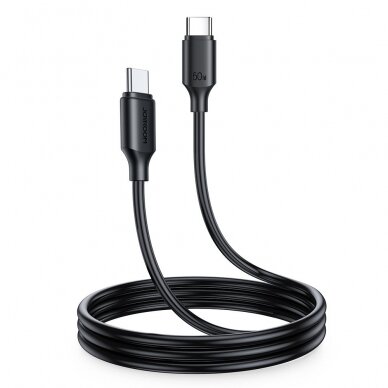USB kabelis Joyroom S-CC060A9 Type-C to Type-C 60W 1.0m juodas