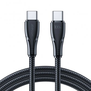 USB kabelis Joyroom S-CC100A11 Type-C to Type-C 100W 1.2m juodas