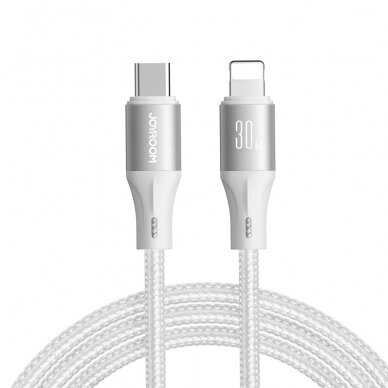 USB kabelis Joyroom SA25-CL3 USB-C to Lightning 30W 2.0m baltas