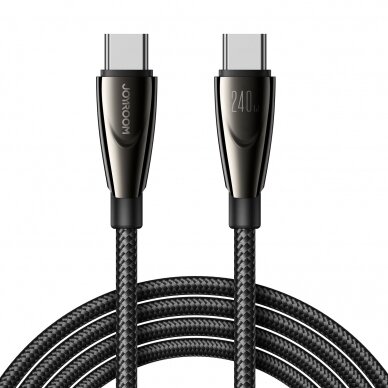 USB kabelis Joyroom SA31-CC5 USB-C to USB-C 240W 1.2m juodas