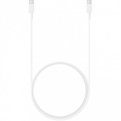 USB kabelis originalus Samsung EP-DX310JWEGEU Type-C-Type-C 1.8m pakuotėje baltas